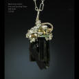 Tourmaline and Fine Silver Pendant
