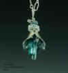 Tourmaline and Fine Silver Pendant